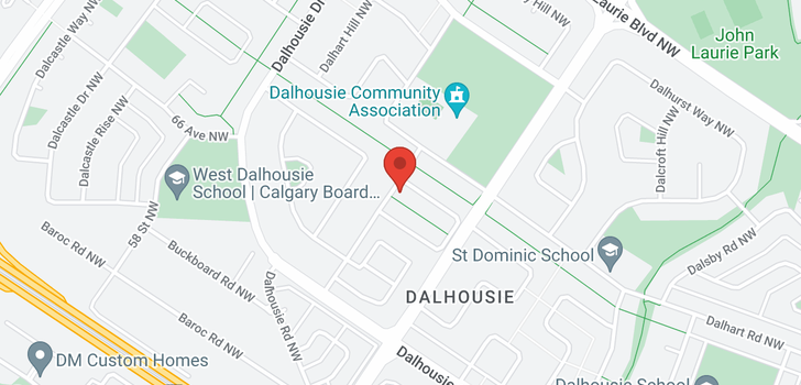 map of 5476 DALRYMPLE Crescent NW